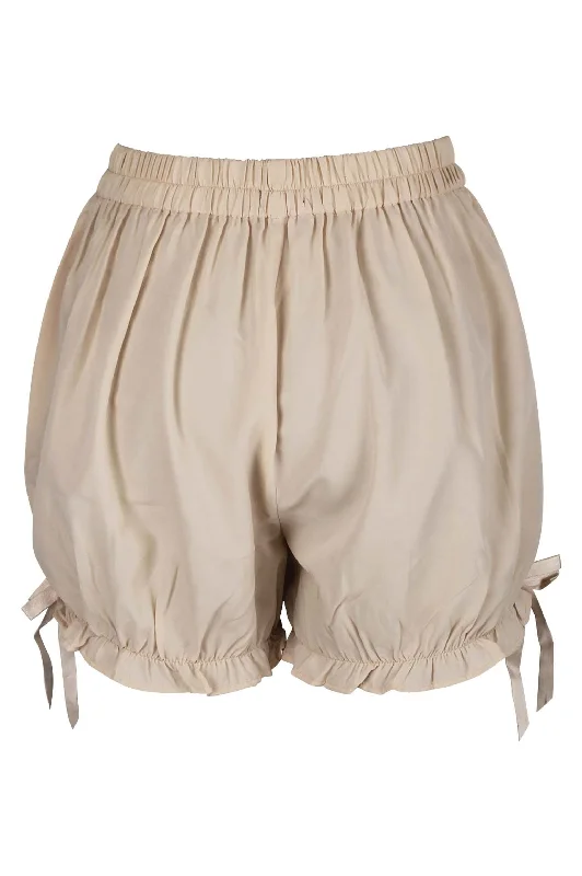 Beige Cotton Bloomers