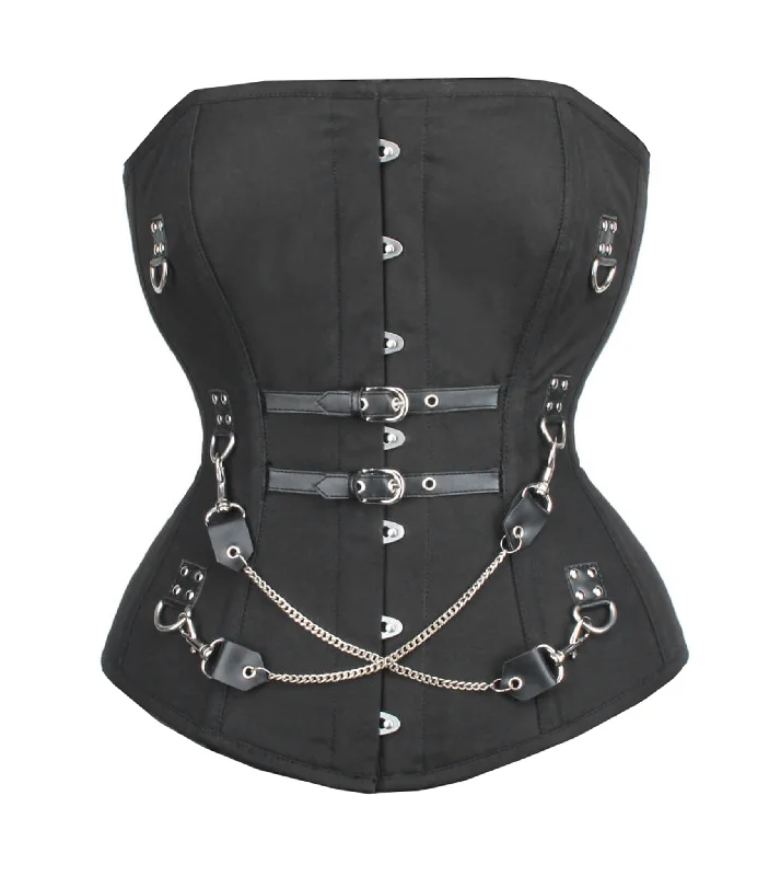 Black waist reducing  overbust Corsets