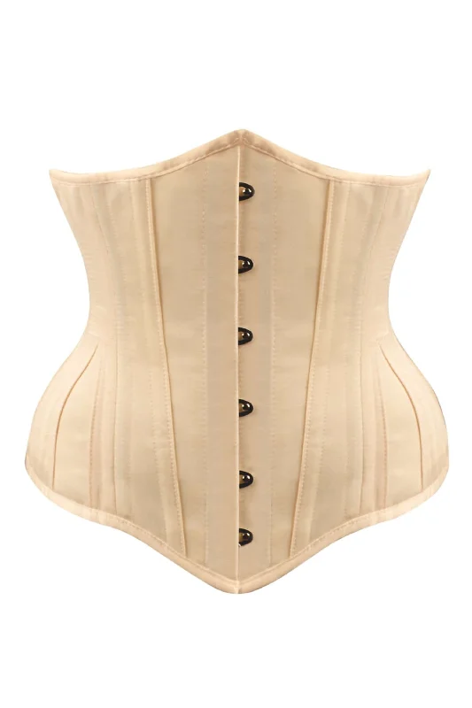 Cream Expert Waist Training Underbust Longline With Hip Gores