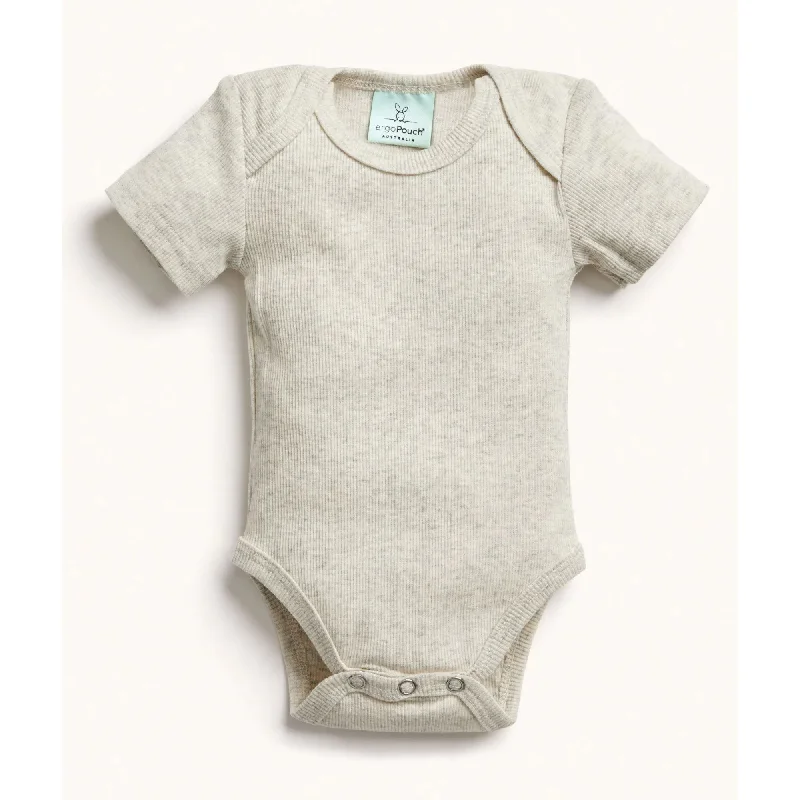 ergoPouch Bodysuits Short Sleeve 0.2 Tog - Grey Marle