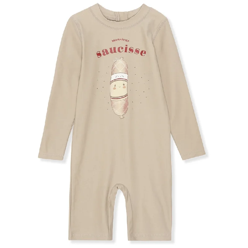 Konges Sløjd Aster Swim Onesie Oxford Tan