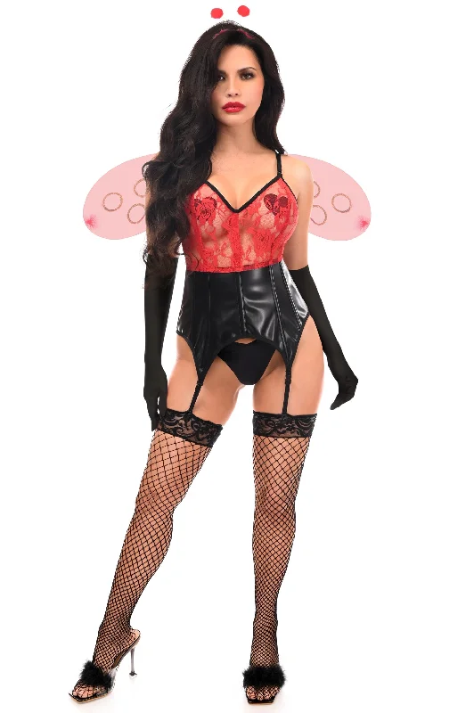 Lavish 4 PC Sexy Ladybug Lingerie Costume