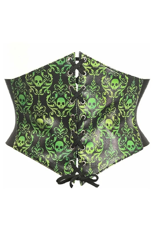 Lavish Green Gothic Lace-Up Corset Belt Cincher