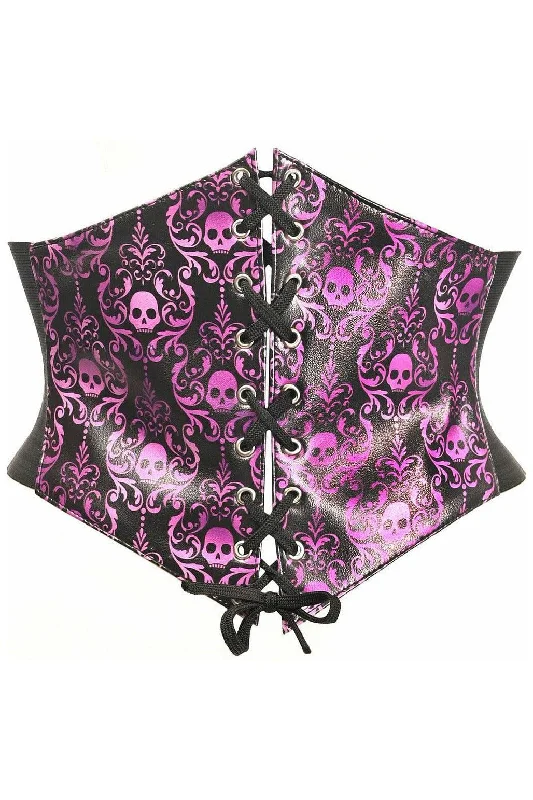 Lavish Purple Gothic Lace-Up Corset Belt Cincher