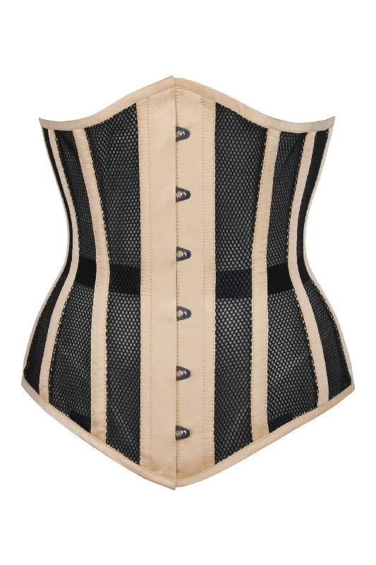 Longline Beige Mesh Underbust