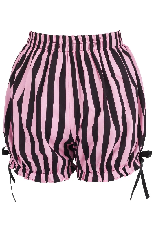 Pink/Black Striped Bloomers