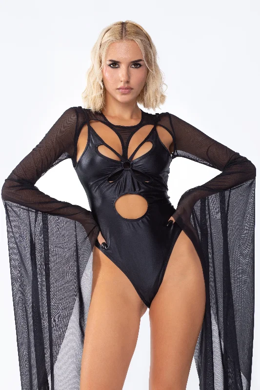 Raven 2-Piece Bell Sleeve Bodysuit