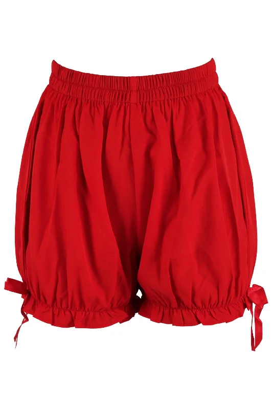 Red Cotton Bloomers