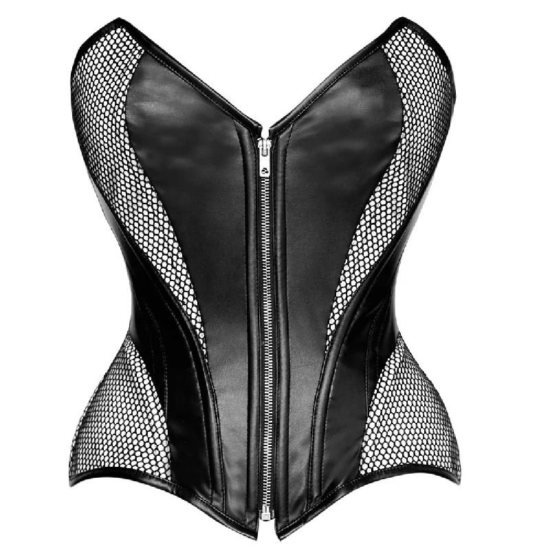 Seduce  Killer Front Zip Corset Acrylic Boned Corset