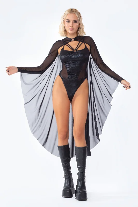 Selene 2 - Piece Bodysuit and Winged Shrug