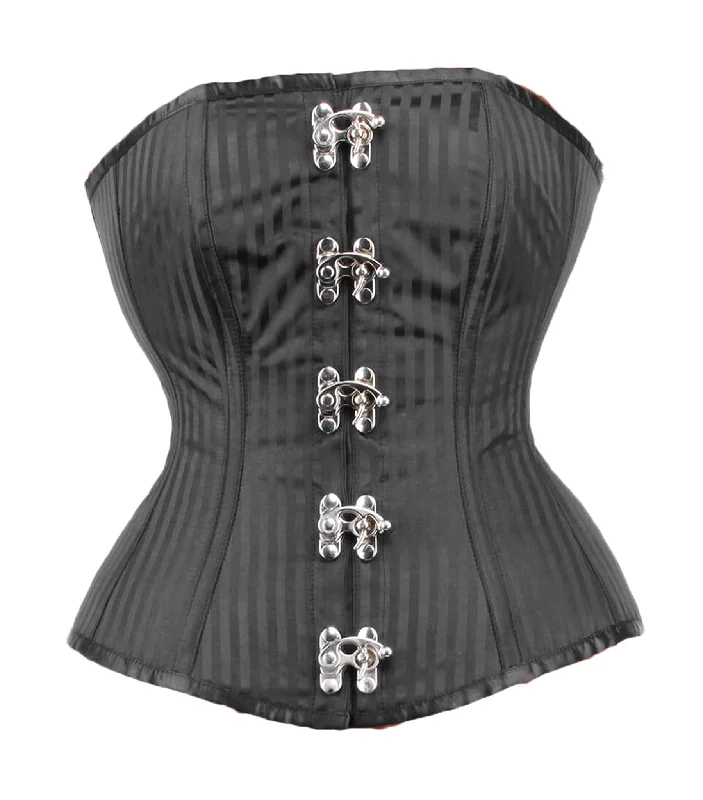 Stripes Long Line Overbust Corset