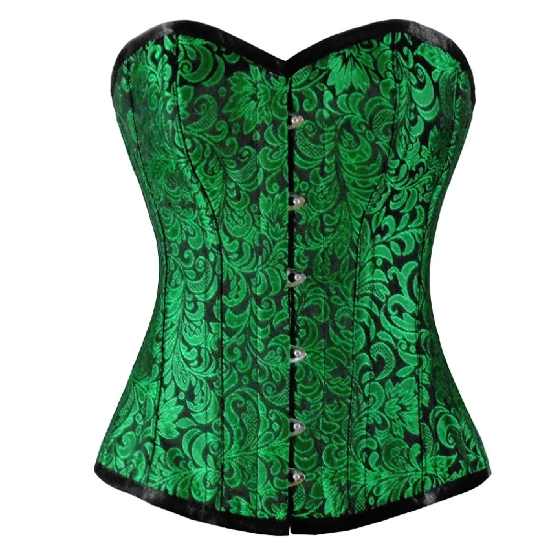 Urania Authentic Overbust Corset Black Green