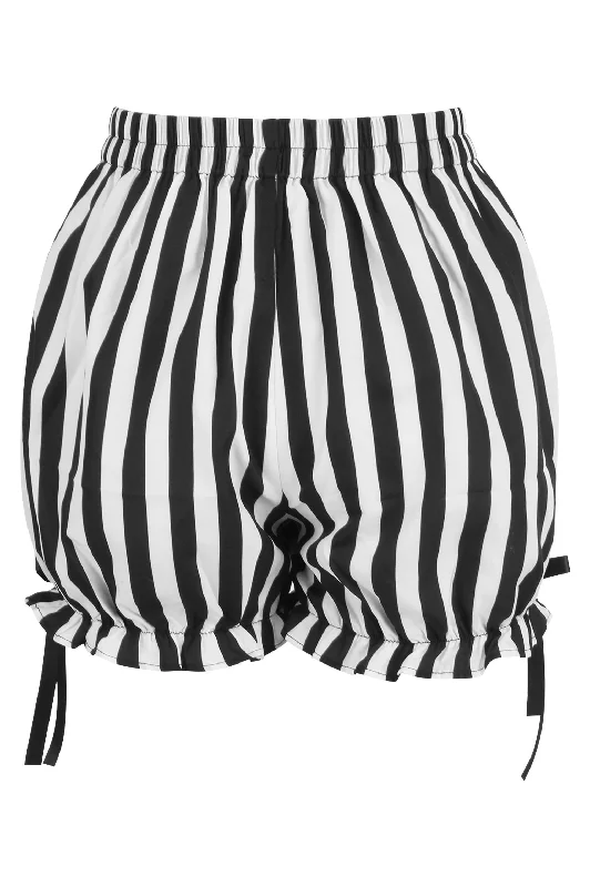 White/Black Striped Bloomers