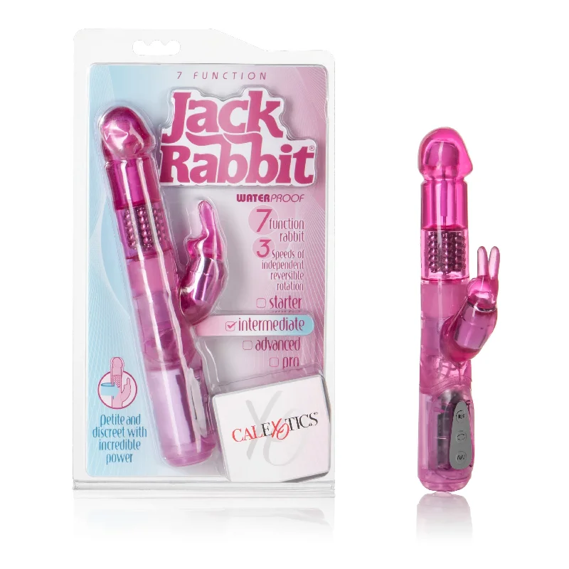 California Exotics - 7 Function Jack Rabbit 5 Rows Intermediate Vibrator (Pink)