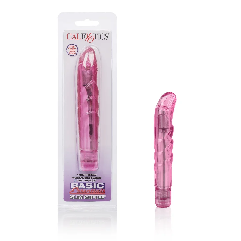 California Exotics - Basic Essentials Slim Softee G Spot Vibrator (Pink)