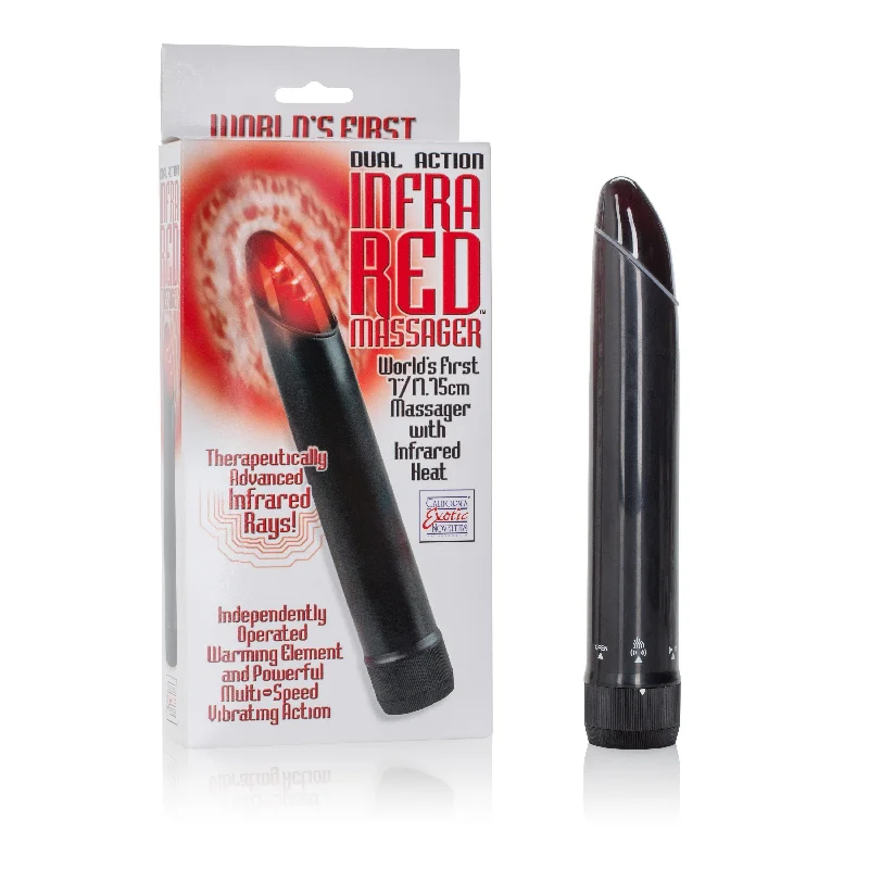 California Exotics - Dual Action Infrared Massager Vibrator (Black)