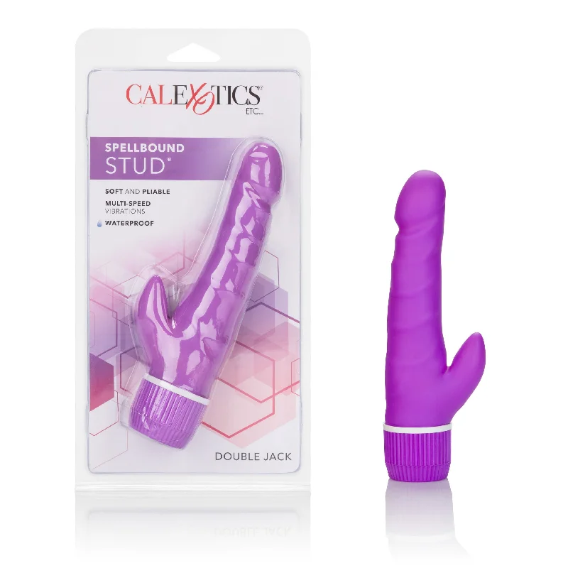 California Exotics - Spellbound Stud Double Jack Rabbit Vibrator (Purple)