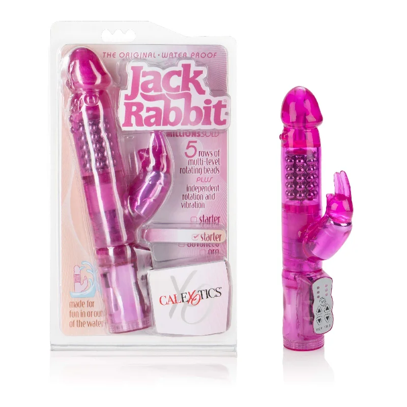 California Exotics - The Original Waterproof 5 Rows Jack Rabbit Vibrator Starter (Pink)