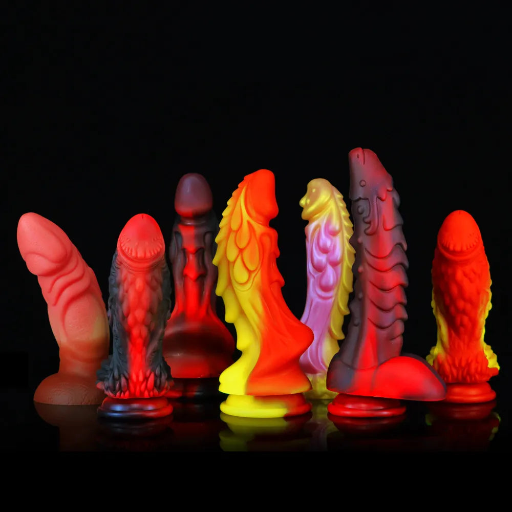 Dragon Dildo Huge Penis with Suction Cup Big Dick Animal Anal Dildo Vagina Massager Masturbator for Men Women Strapon Sex Toys