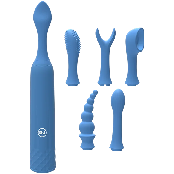 Silicone Rechargeable Clit Stimulator - 7 Piece Kit!