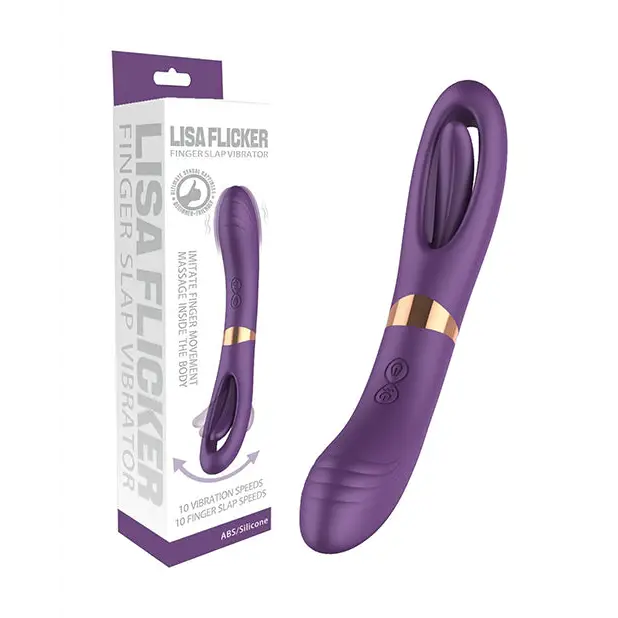 Lisa Flicking G-spot Vibrator - Purple