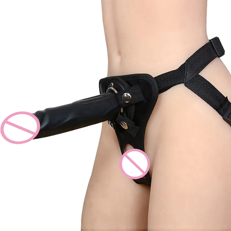 Men's Strap-on Realistic Dildo Pants for Men Double Dildos with Rings Man Strapon Harness Belt Adult Games Sex Toys