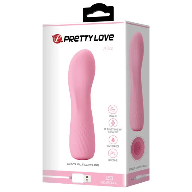 Pretty Love Alice Mini Vibe 12 Function - Flesh Pink