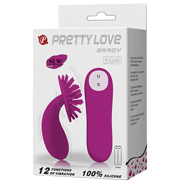 Pretty Love Brady Clitoral Vibrator Silicone Fuchsia