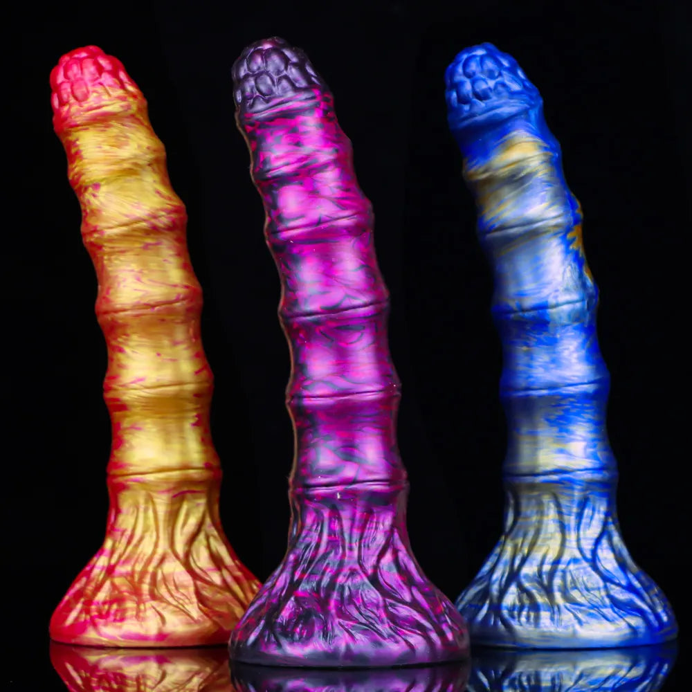 Realistic Animal Dildo Colorful Silicone Dragon Monster Dildo G-Spot Prostate Massage Anal Toy Sex Toys for Women Men Adult Toy