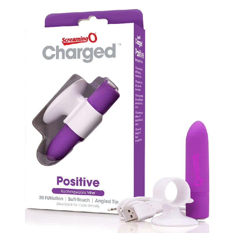 Screaming O Charged Positive Compact Vibrator | 20 Functions of Powerful Pleasure in Purple