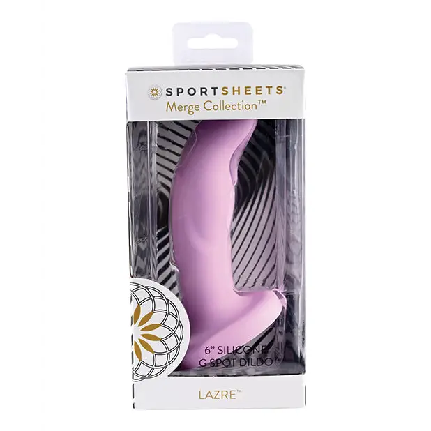 Sportsheets Merge Collection Lazre 6 in. Silicone G-Spot Dildo with Suction Cup Pink