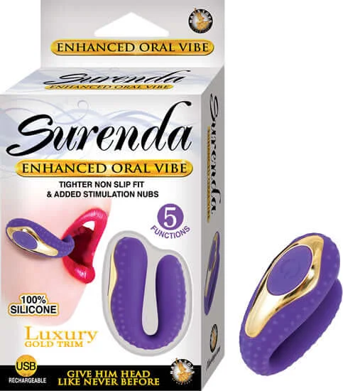 Surenda Enhanced Oral Vibe Purple with Luxury Gold Trim