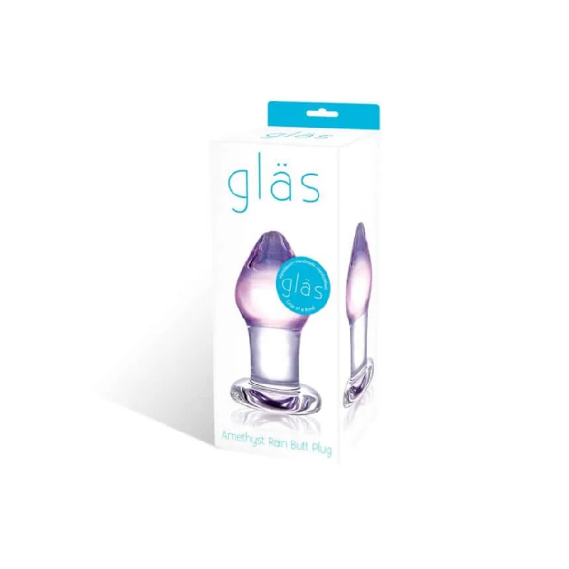 Glas Amethyst Butt Plug - Hand Blown Glass for Sensational Anal Play