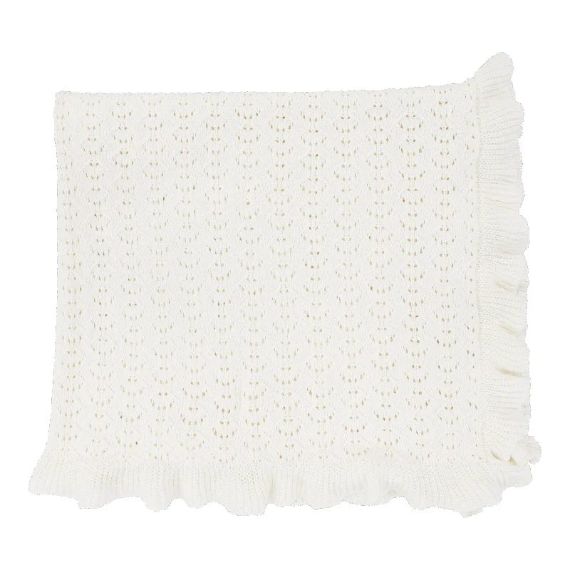 Analogie Knit Girl Blanket - Cream