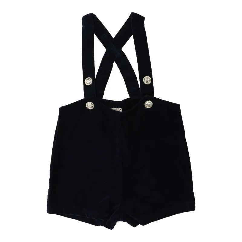 Analogie Suspender Shorts - Navy Velvet