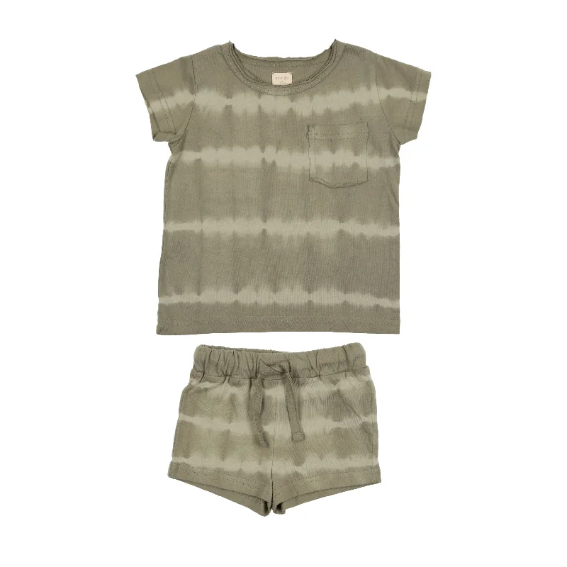 Analogie Tie Dye Boys Set - Moss