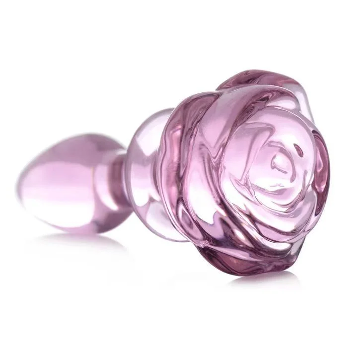 Bloom Rose Glass Anal Plug