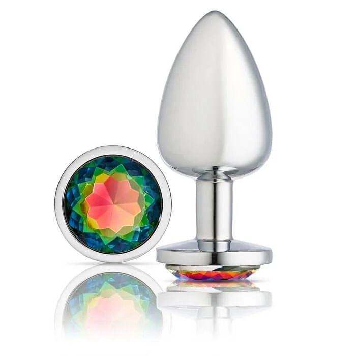 Cloud 9 Gems Silver Chromed Anal Plug Large