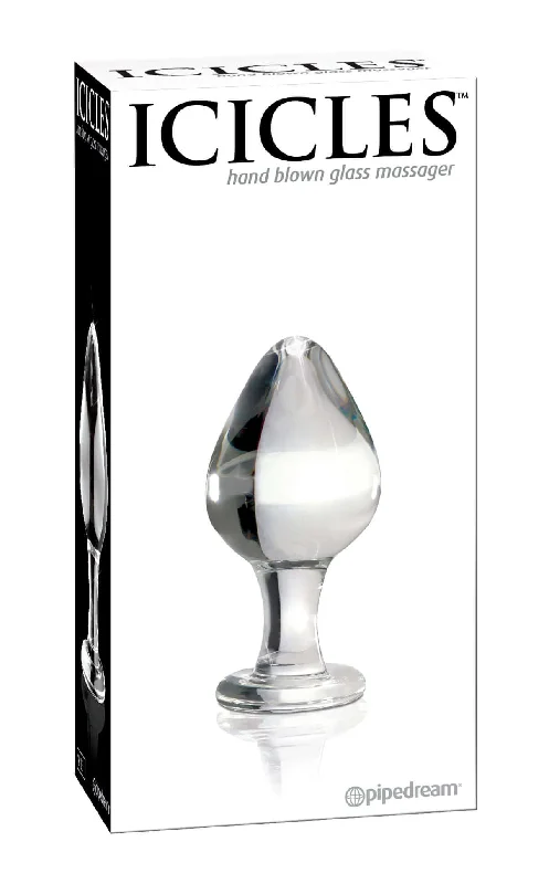 Icicles No. 25 Hand Blown Glass Butt Plug - Elegant, Hypoallergenic, and Body Safe