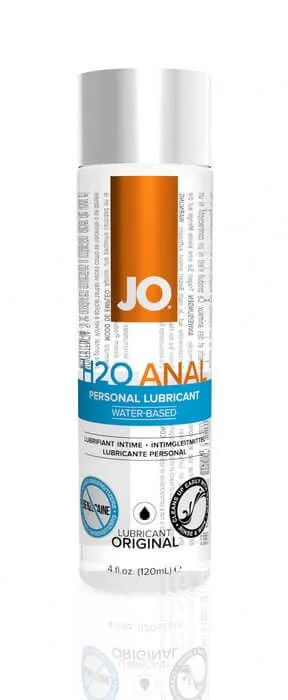 JO Anal H2O Personal Lubricant 4 Oz - Enhanced Viscosity, Water-Based, Fragrance-Free