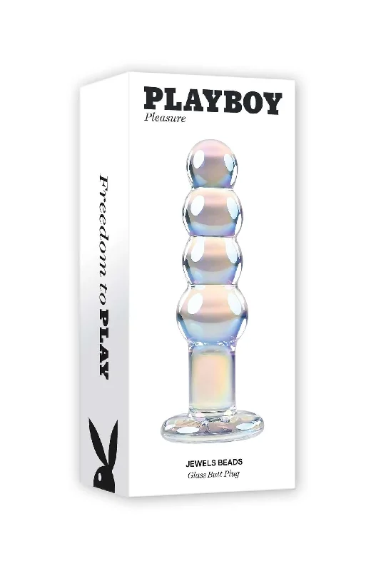 Playboy Jewels Beads Glass Butt Plug - Petite Beaded Pleasure