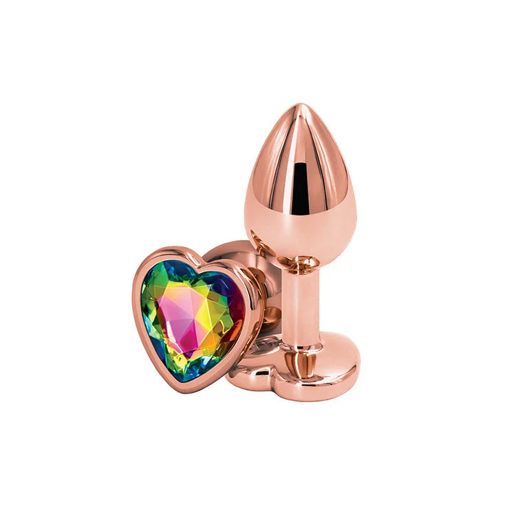 Rear Assets Rose Gold Heart Butt Plug