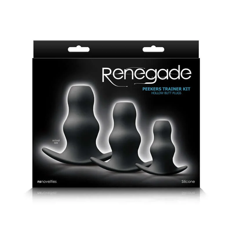 NS Novelties Renegade Peeker Kit Black: Explore New Heights of Anal Pleasure!