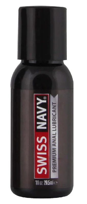 Swiss Navy Premium Anal Lube 1 Oz | Silicone-Based | Long-Lasting