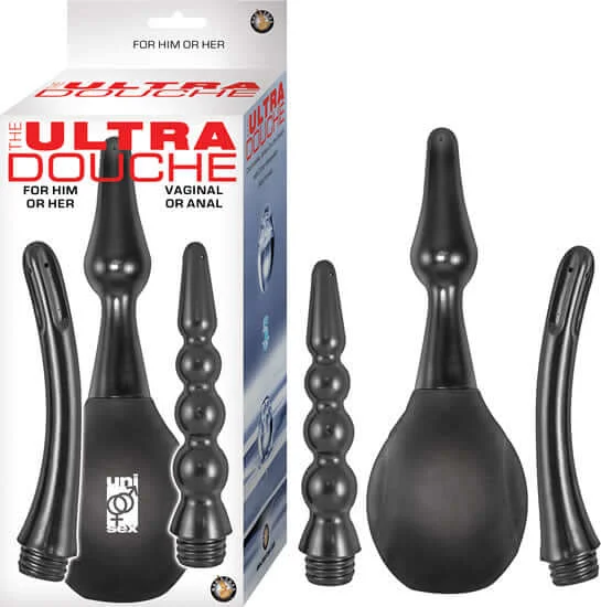 Ultra Unisex Douche Black by Nasstoys: Ultimate Cleansing for Him & Her